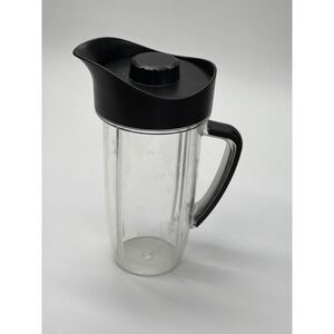 NutriBullet Replacement Pitcher and Cup Set Clear Plastic with Black Handles